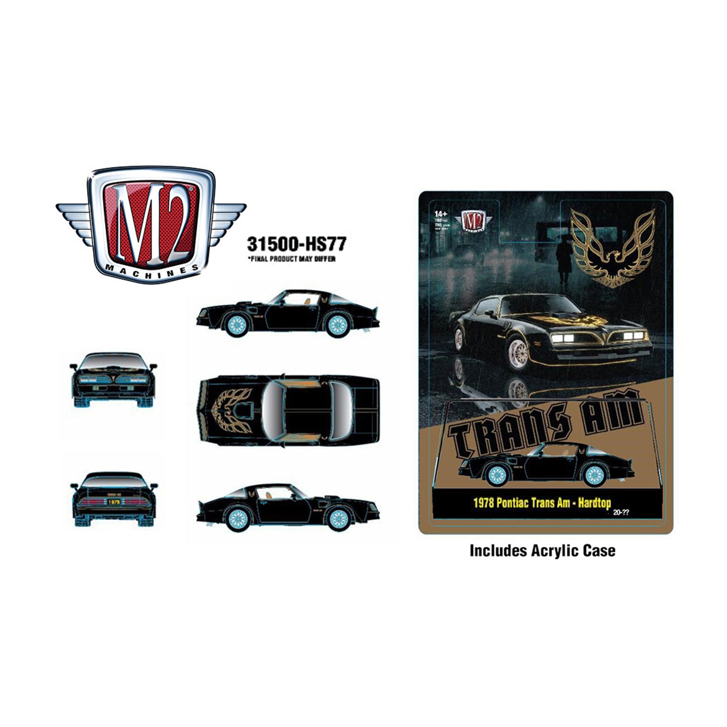 M2 Machines 1:64 1978 Pontiac Trans Am Firebird Special Edition – Hobby Exclusive