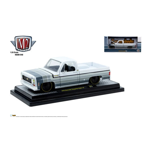 M2 Machines 1975 Chevrolet Cheyenne Super 1:24 Squarebody Syndicate "50 shades"