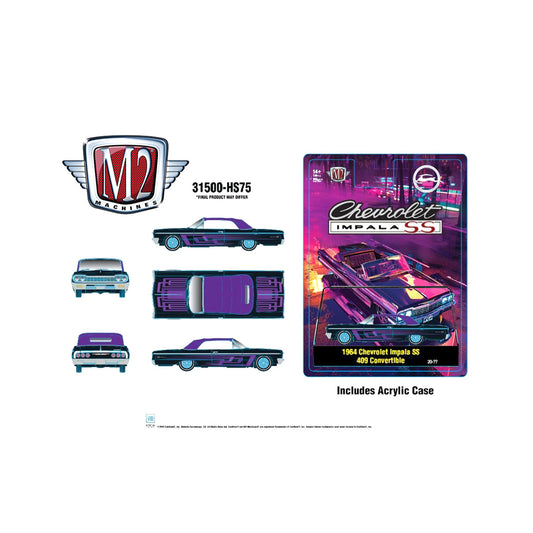 M2 Machines 1:64 1964 Chevrolet Impala SS 409 Convertible – Hobby Exclusive
