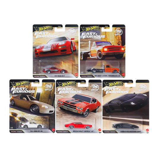 Hot Wheels 1:64 Fast & Furious 25Th Anniversary Premium 2026 P Assortment