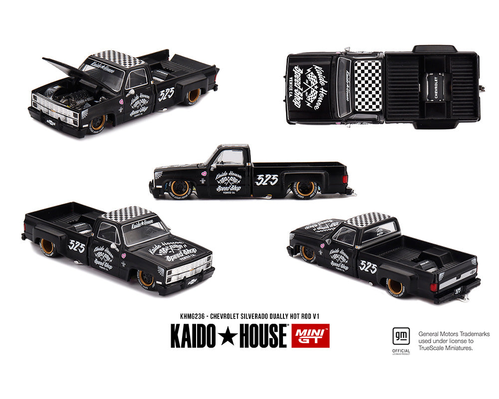 Kaido House x Mini GT Chevrolet Silverado Dually Hot Rod V1
