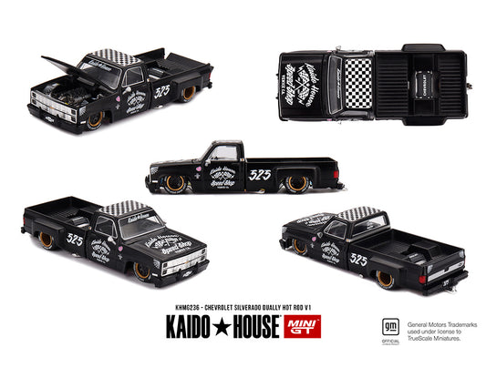 Kaido House x Mini GT Chevrolet Silverado Dually Hot Rod V1