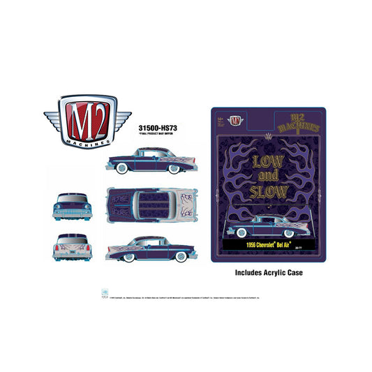 M2 Machines 1:64 1956 Chevrolet Bel Air Custom Low & Slow – Hobby Exclusive