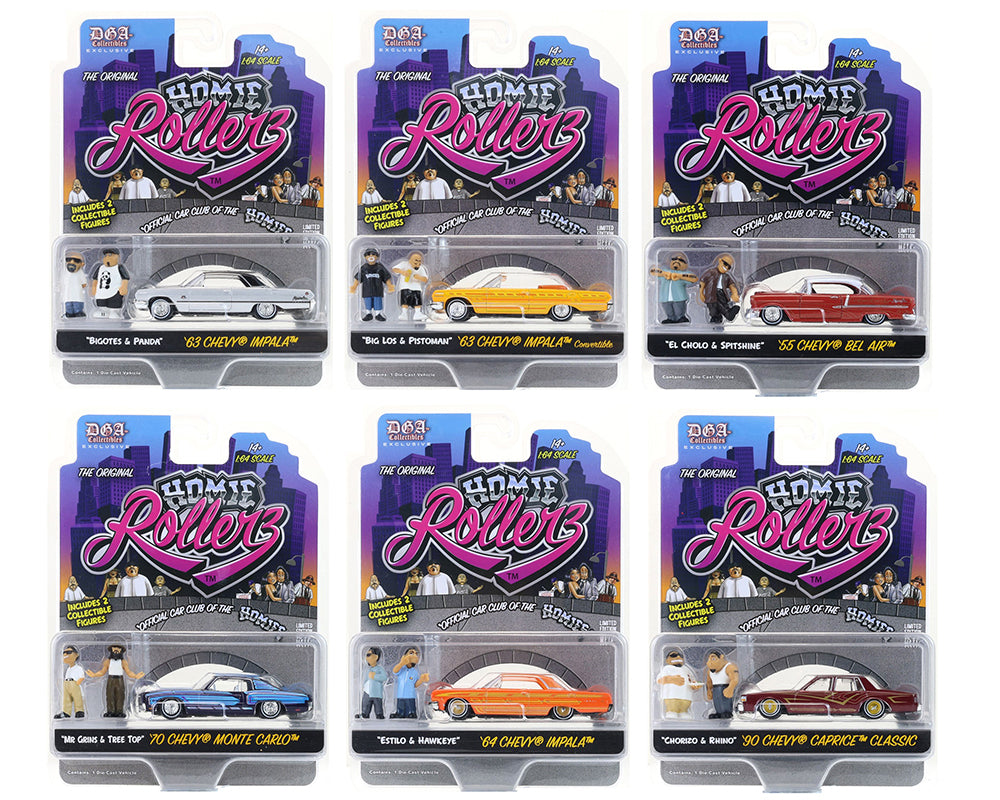 Greenlight x DGA 1:64 Homie Rollerz 2025 Series 1 Assortment
